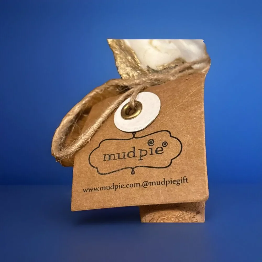 NWT Mudpie Christmas Tree Wine Cork Handcrafted Oyster Coastal Decor